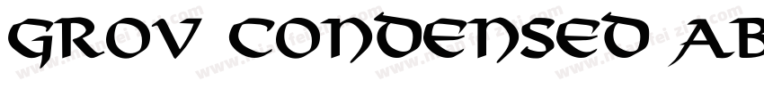 Grov Condensed AB Bo字体转换